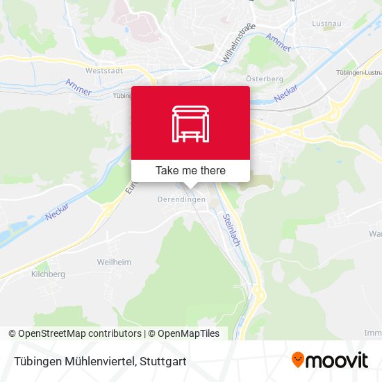 Tübingen Mühlenviertel map