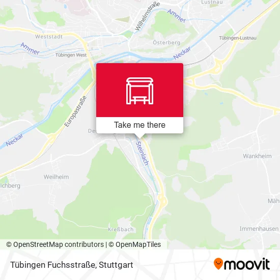 Карта Tübingen Fuchsstraße