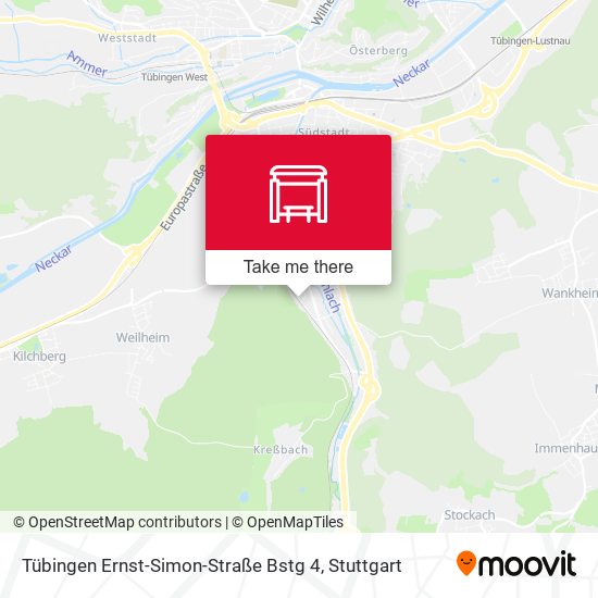 Tübingen Ernst-Simon-Straße Bstg 4 map
