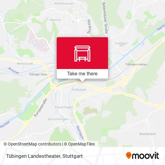 Tübingen Landestheater map