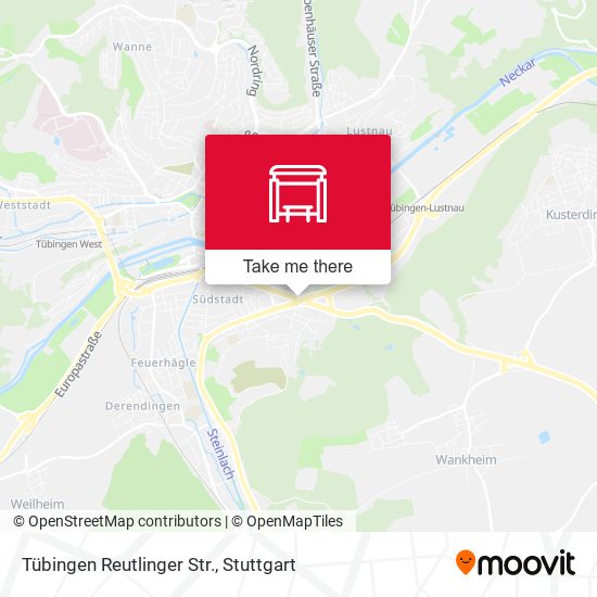 Tübingen Reutlinger Str. map