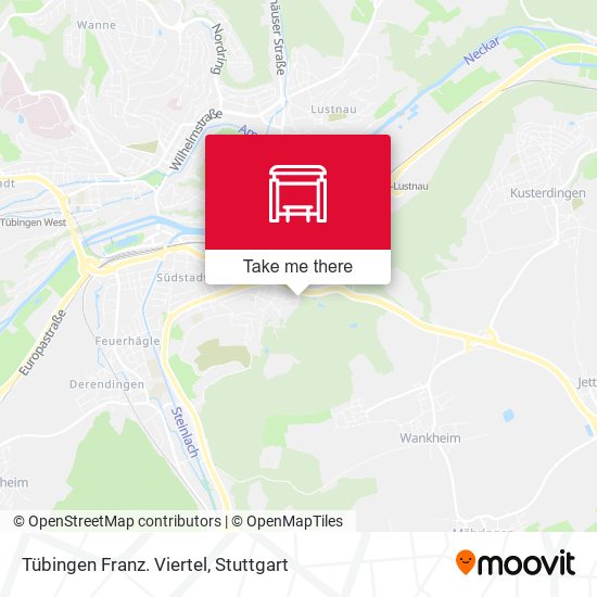 Tübingen Franz. Viertel map