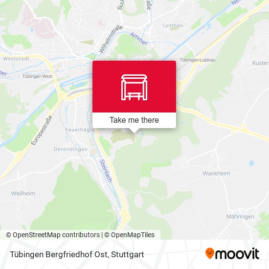 Tübingen Bergfriedhof Ost map