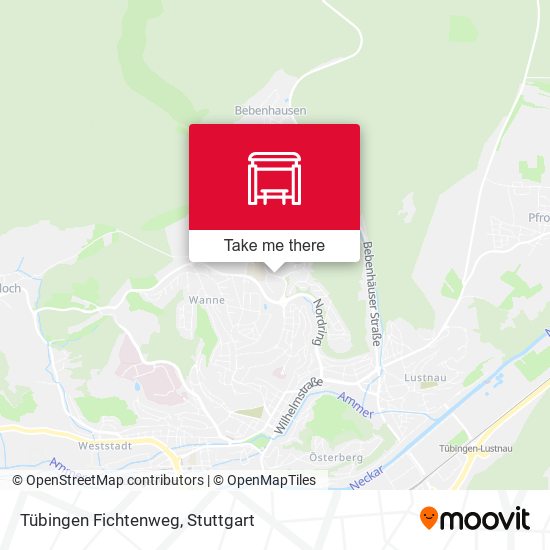 Tübingen Fichtenweg map