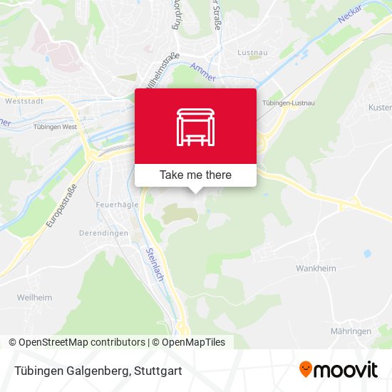 Tübingen Galgenberg map