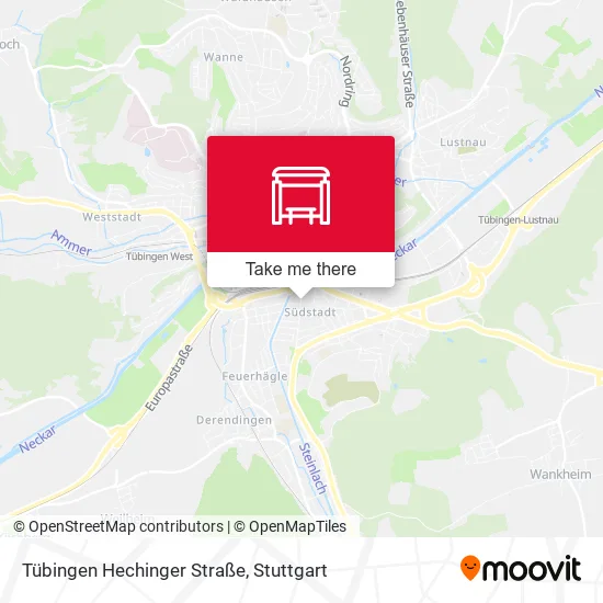 Карта Tübingen Hechinger Straße