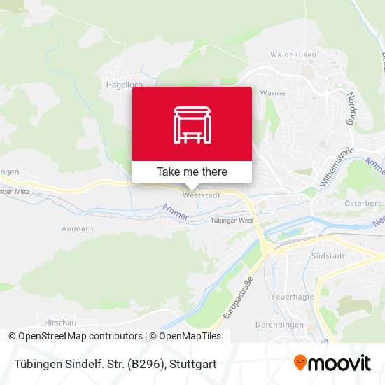 Tübingen Sindelf. Str. (B296) map