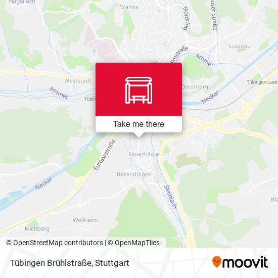 Tübingen Brühlstraße map
