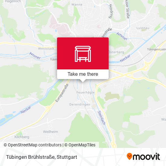 Tübingen Brühlstraße map