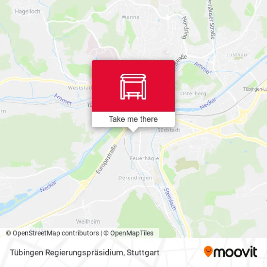 Карта Tübingen Regierungspräsidium