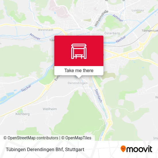 Карта Tübingen Derendingen Bhf