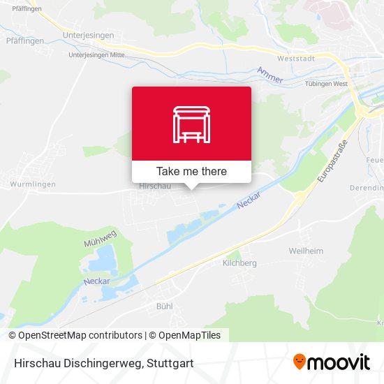 Hirschau Dischingerweg map