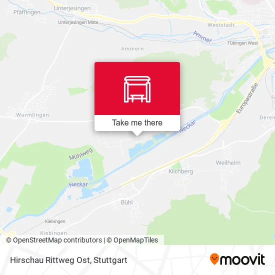 Карта Hirschau Rittweg Ost