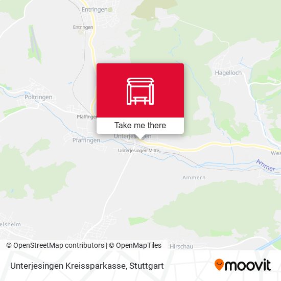 Карта Unterjesingen Kreissparkasse