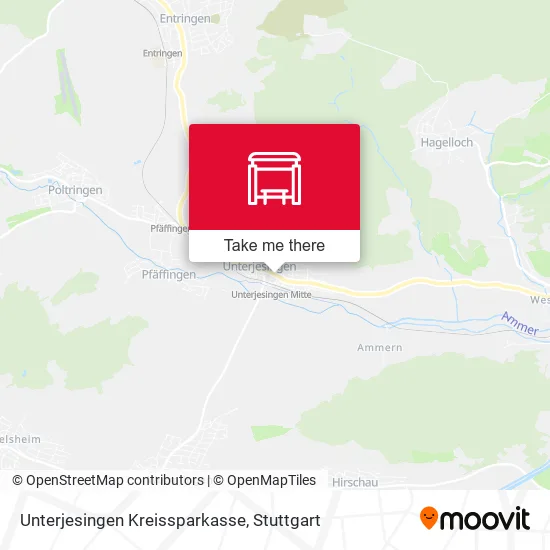 Карта Unterjesingen Kreissparkasse