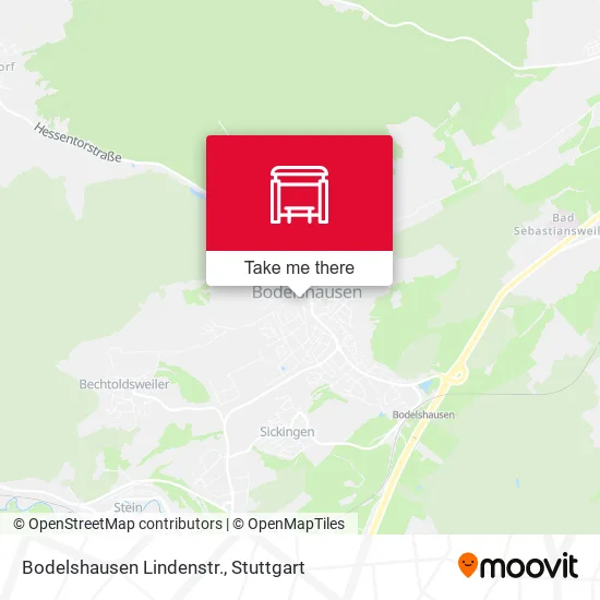 Карта Bodelshausen Lindenstr.