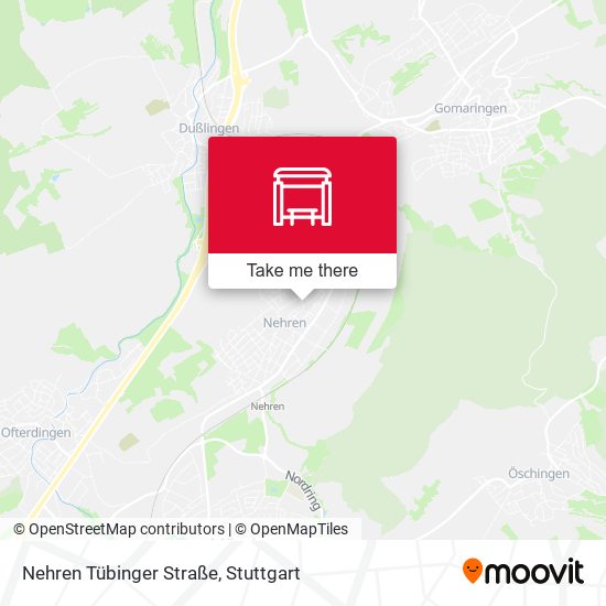 Nehren Tübinger Straße map