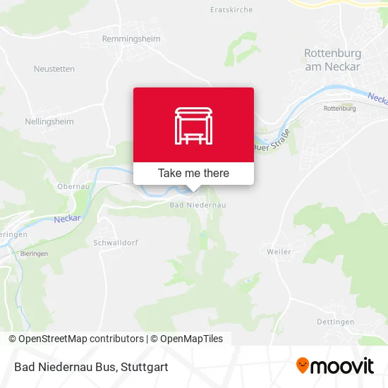 Карта Bad Niedernau Bus