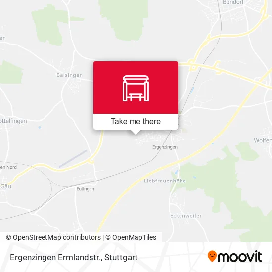 Карта Ergenzingen Ermlandstr.