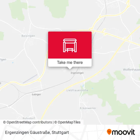 Карта Ergenzingen Gäustraße