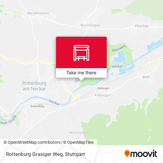 Карта Rottenburg Grasiger Weg