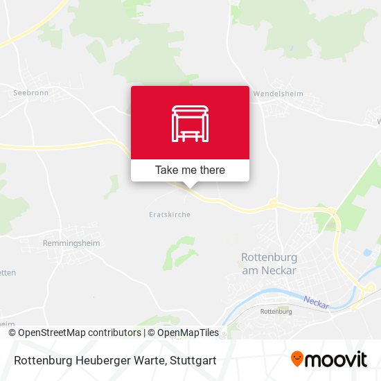 Rottenburg Heuberger Warte map