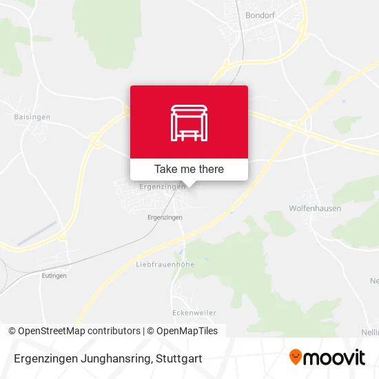 Карта Ergenzingen Junghansring