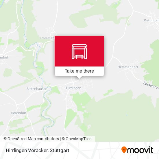 Hirrlingen Voräcker map