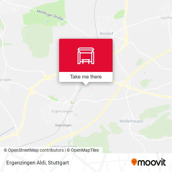 Карта Ergenzingen Aldi