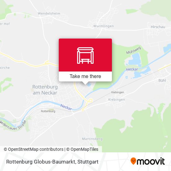 Rottenburg Globus-Baumarkt map