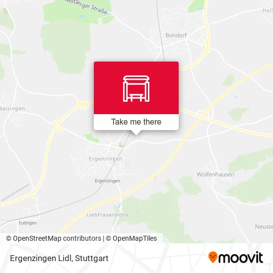 Карта Ergenzingen Lidl