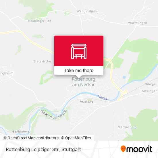 Карта Rottenburg Leipziger Str.