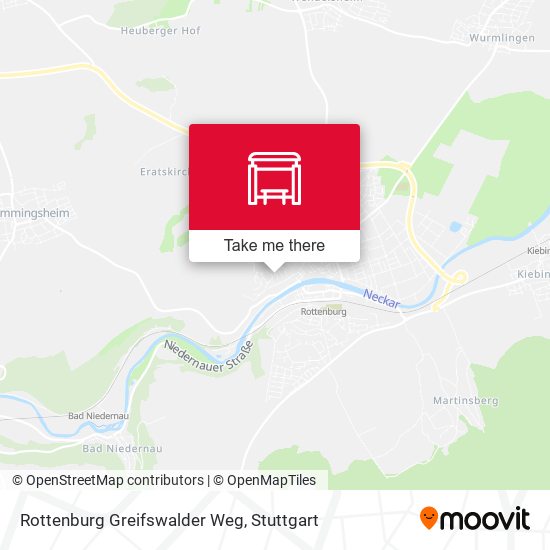 Rottenburg Greifswalder Weg map