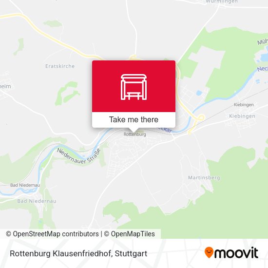 Rottenburg Klausenfriedhof map