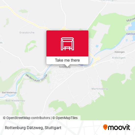 Rottenburg Dätzweg map