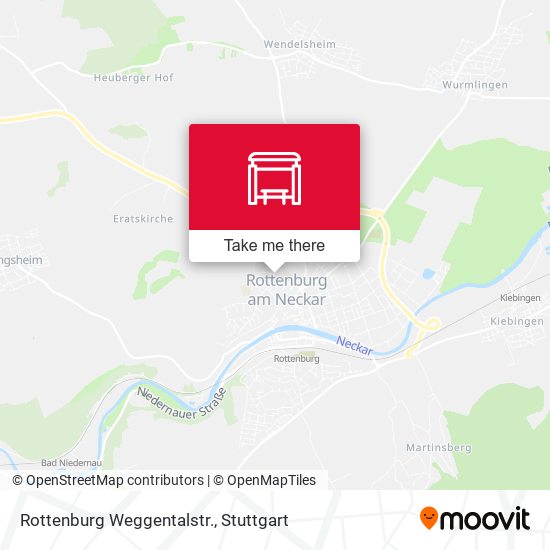 Rottenburg Weggentalstr. map