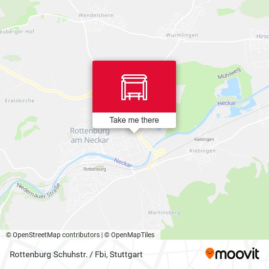 Rottenburg Schuhstr. / Fbi map