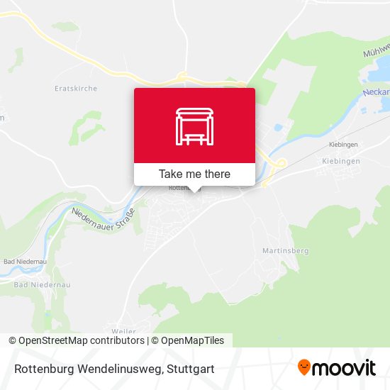 Rottenburg Wendelinusweg map