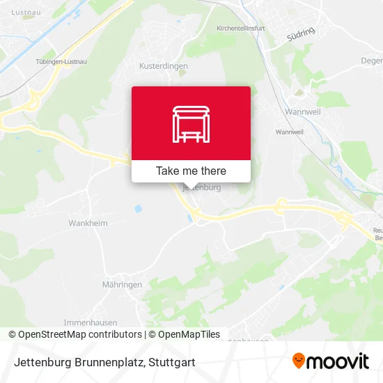 Карта Jettenburg Brunnenplatz