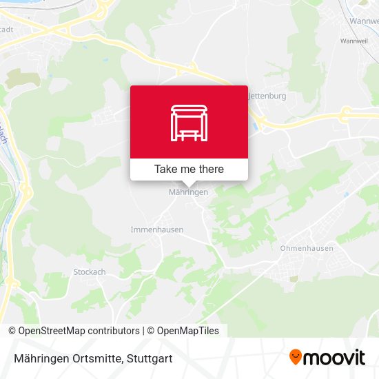 Карта Mähringen Ortsmitte