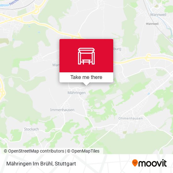 Карта Mähringen Im Brühl