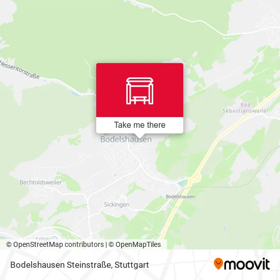 Карта Bodelshausen Steinstraße