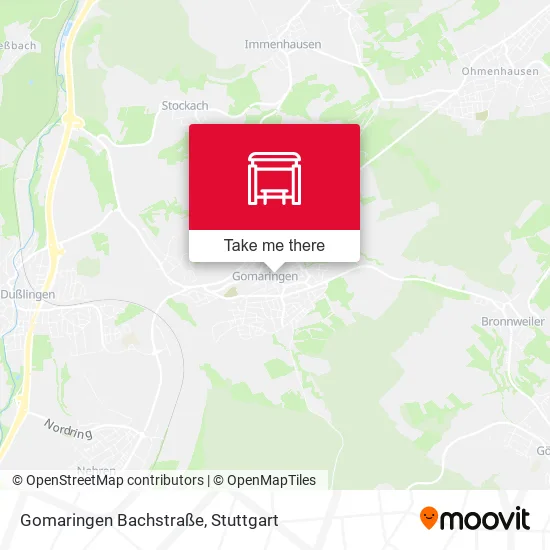 Карта Gomaringen Bachstraße