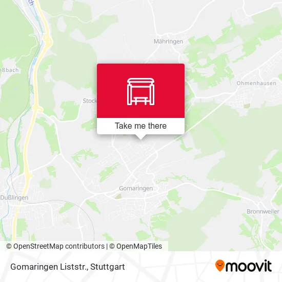 Карта Gomaringen Liststr.