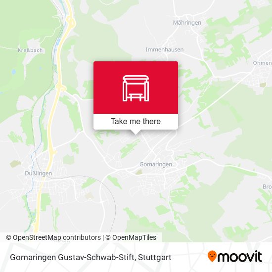 Gomaringen Gustav-Schwab-Stift map