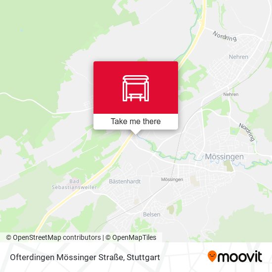Карта Ofterdingen Mössinger Straße