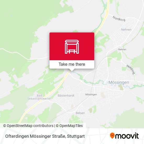 Ofterdingen Mössinger Straße map
