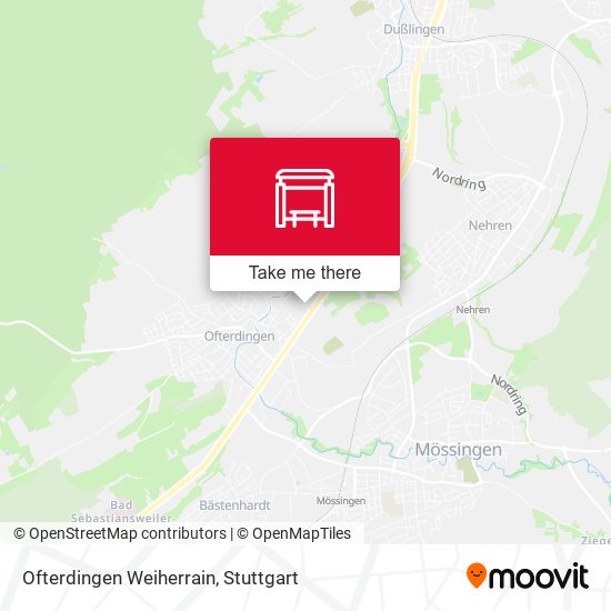 Карта Ofterdingen Weiherrain