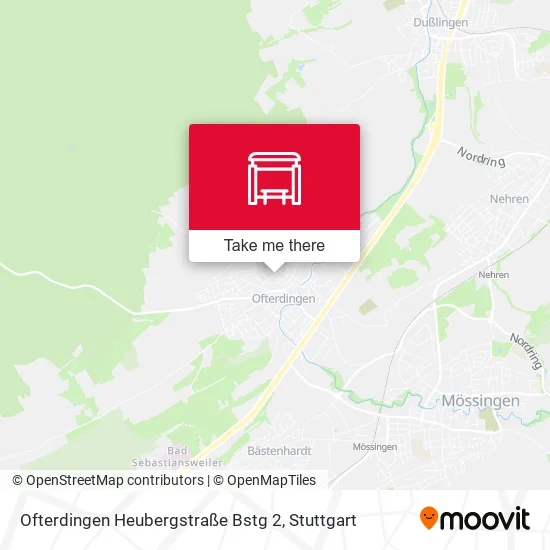 Карта Ofterdingen Heubergstraße Bstg 2