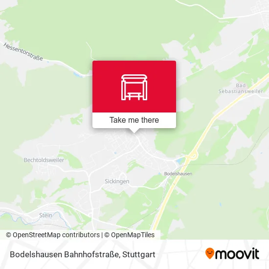 Карта Bodelshausen Bahnhofstraße